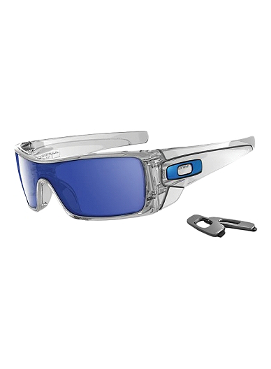 Oakley Batwolf Lenses >> Oakley Batwolf Sunglasses Polished Clear Frame With Ice Iridium Oakley Batwolf Lenses >> Oakley Batwolf Sunglasses Polished Clear Frame With Ice Iridium