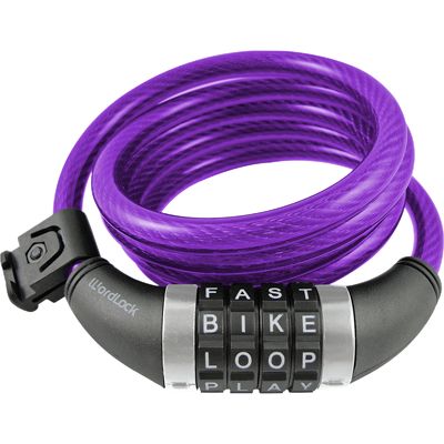 purple bike lock