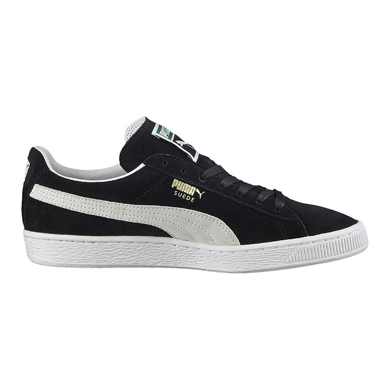 PUMA Men's Suede Classic+ Shoes - Black/White | Sport Chek