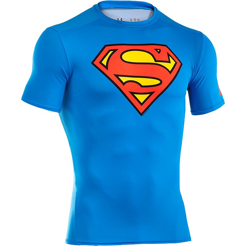 Under Armour Transform Superman Classic Compression Short Sleeve Top | Sport Chek