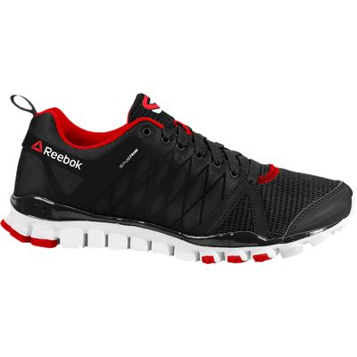 reebok men's realflex advance 2.0 red athletic shoe