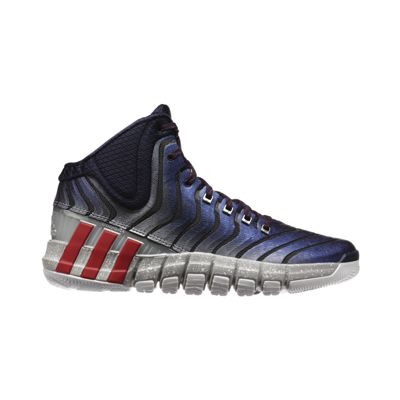 adidas Men's Adipure Crazy Quick 2.0 Basketball Shoes Navy/Silver/Red