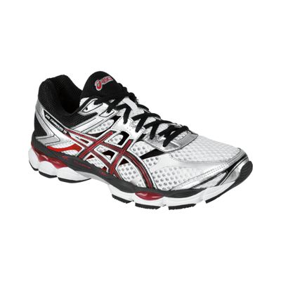 Running Shoes - White/Black/Red 