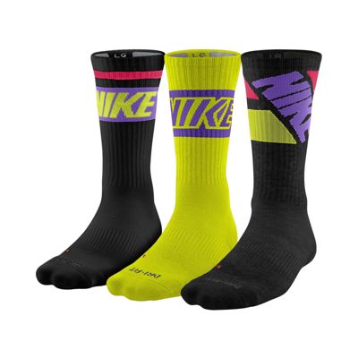 nike dri fit fly rise crew socks