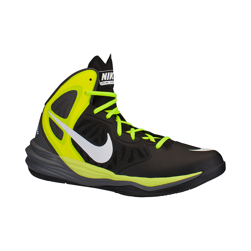 Nike Men's Prime Hype DF Basketball Shoes - Black/Volt Green | Sport Chek