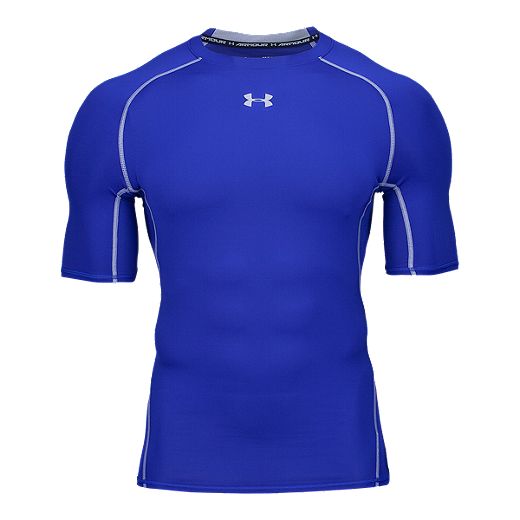 Under Armour Blue Compressin Mens Size Large L Activewear Tee #486 for sale online 