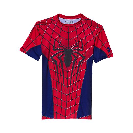 Traición cartel Al frente Under Armour Spider Man Compression Men's Short Sleeve Top | Sport Chek