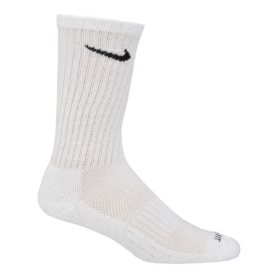 white nike dri fit socks
