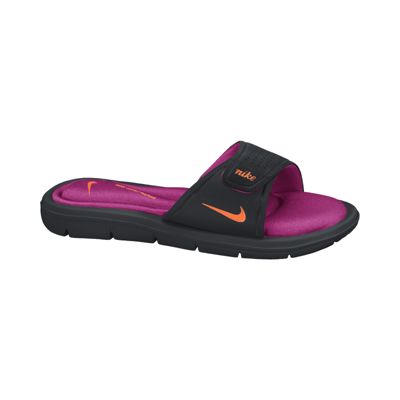 orange nike slides womens