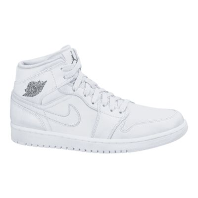 white air jordan 1 mid