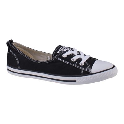 converse black ballet flats