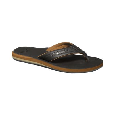 Quiksilver Men's Carver Flip Flops/Sandals, Leather, Suede, Slip Resistant, Water Resistant