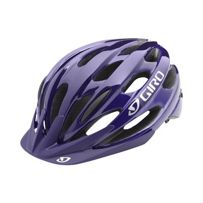 purple bicycle helmet