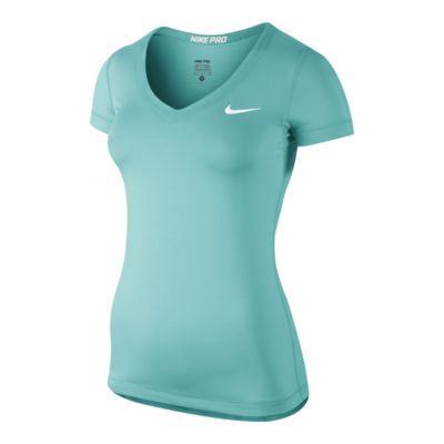 nike pro v neck