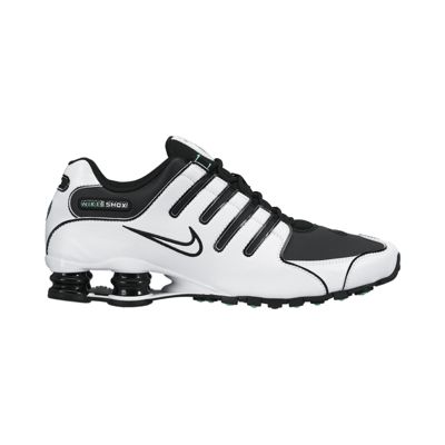 nike shox white black