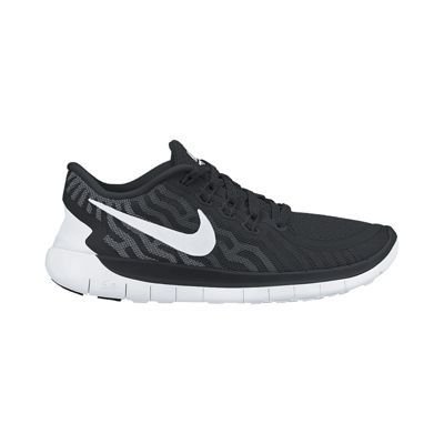 nike free run 5.0 womens black and white