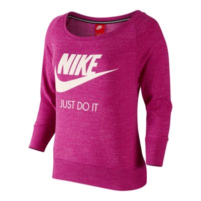 women's nike gym vintage crew top