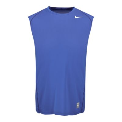 nike men's pro cool fitted sleeveless shirt