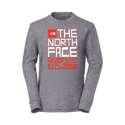 north face long sleeve t shirt junior