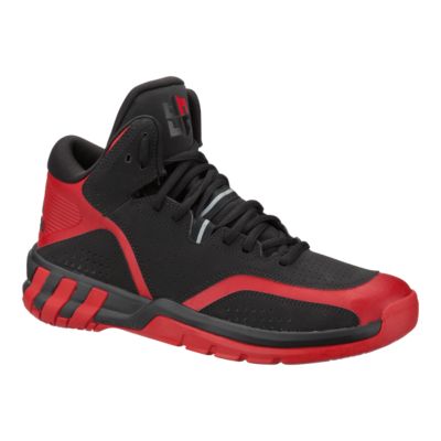 adidas black and red basketball shoes