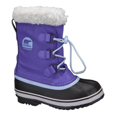 Sorel Girls' Yoot Pac Nylon Winter Boots Purple/Blue Sport Chek
