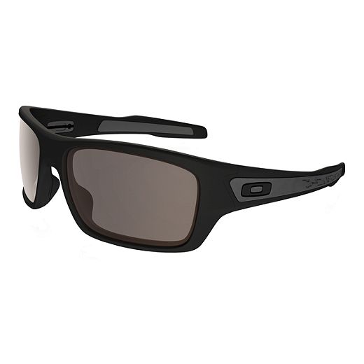 Oakley Turbine Sunglasses- Matte Black with Warm Grey Lenses