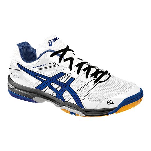 desinfecteren winkel eer ASICS Men's Gel Rocket 7 Indoor Court Shoes - White/Blue | Sport Chek