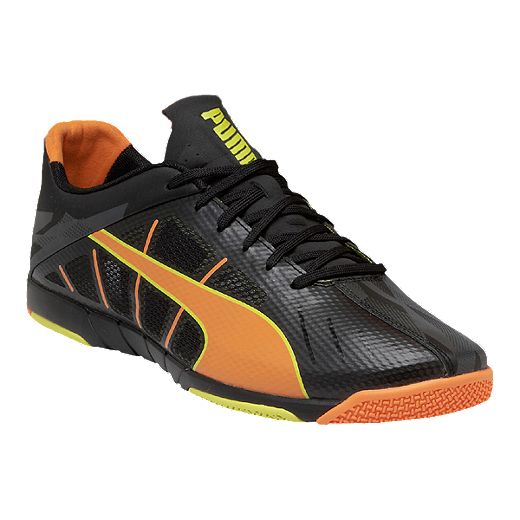 PUMA Men's Neon Lite 2.0 Indoor Soccer Shoes - Black/Orange/Yellow | Sport  Chek