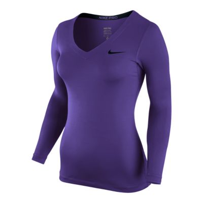 nike dri fit shirts women's v neck