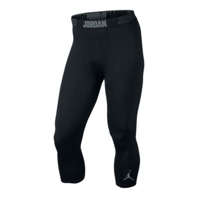 mens three quarter compression tights