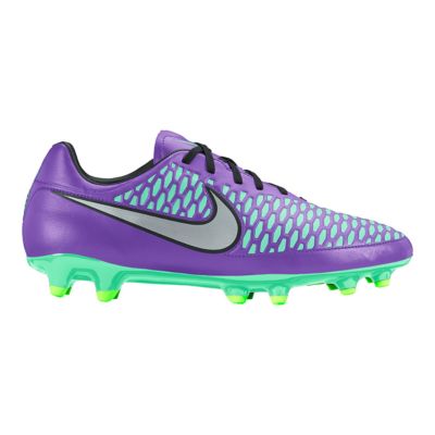 purple soccer boots