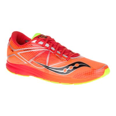 Running Shoes - Orange/Red/Lime Green 