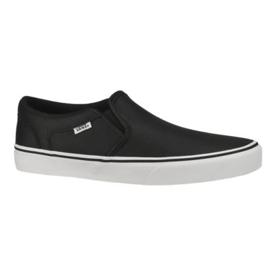 vans asher men's skate shoes black