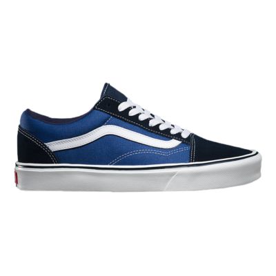 blue black and white vans