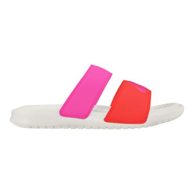 women's nike benassi duo sport slides