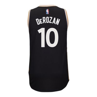 white and gold raptors jersey