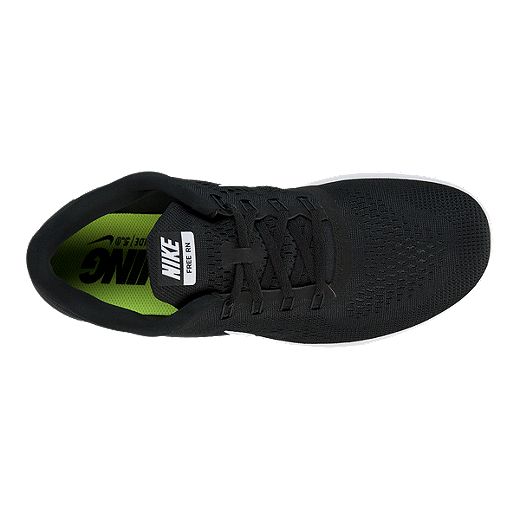 nabo Portico Awaken Nike Men's Free RN 2016 Running Shoes - Black/White | Sport Chek