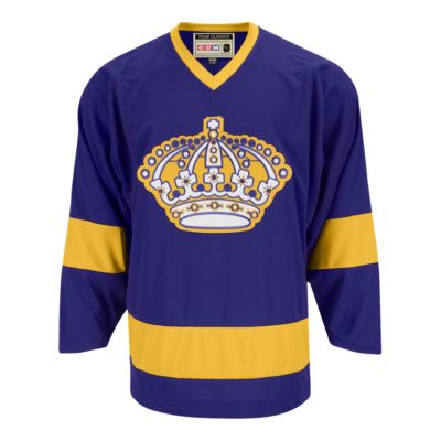 la kings purple and gold jersey