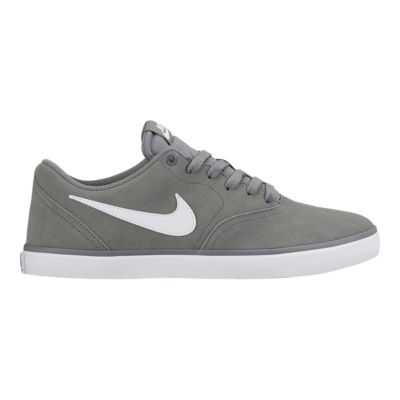 nike sb check solar mens skate shoes grey