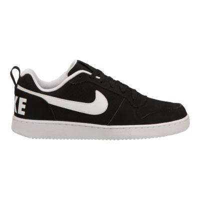 nike court borough low black mens