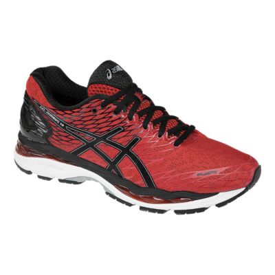 asics mens red running shoes