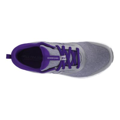 purple training shoes