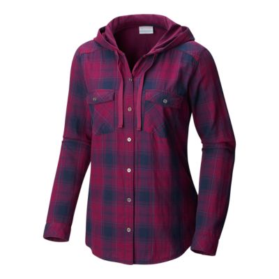 columbia women's times two hooded long sleeve shirt
