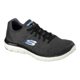 Skechers Men's Flex Advantage 2.0 Walking Shoes - Dark Grey Knit/White ...