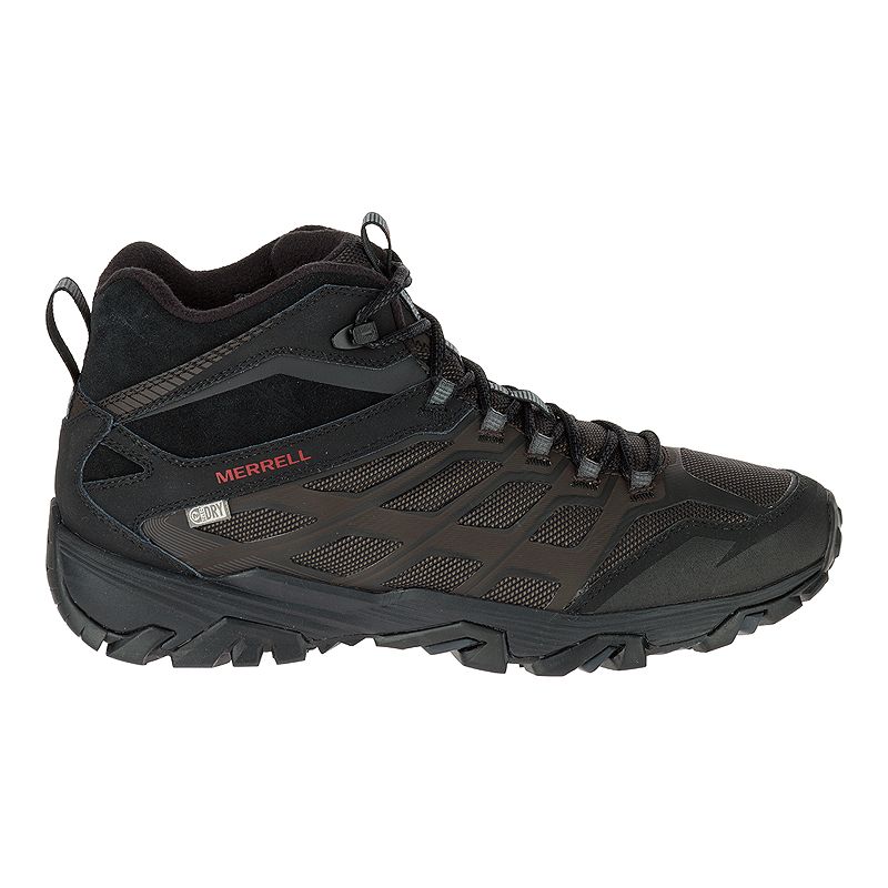 Merrell Men's Moab FST ICE+ Thermo Waterproof Winter Boots - Black | Sport Chek