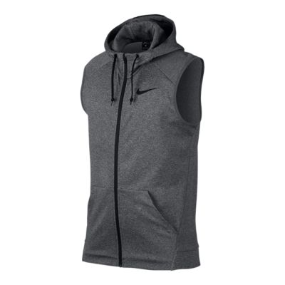 black nike sleeveless hoodie