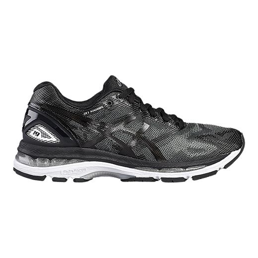 ASICS Women's Gel Nimbus 19 Running Shoes - Black Pattern/Silver | Sport  Chek