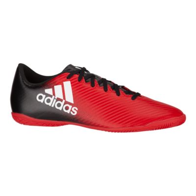 Adidas Men S X 16 4 In Indoor Soccer Shoes Red Black White Sport Chek