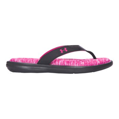 under armour pink slides
