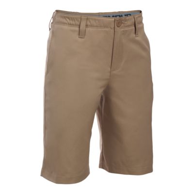 under armour boys khaki shorts